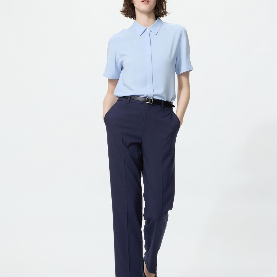 Uniqlo Блузка с короткими рукавами из вискозы