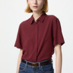 Uniqlo Блузка из вискозы с короткими рукавами