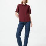 Uniqlo Блузка из вискозы с короткими рукавами