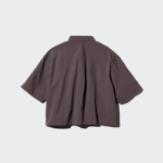 Uniqlo Нейлоновая рубашка свободного кроя с рукавами до локтя