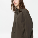Uniqlo Хлопковая рубашка с объёмными рукавами