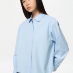 Uniqlo Хлопковая рубашка с объёмными рукавами