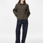 Uniqlo Хлопковая рубашка с объёмными рукавами