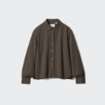 Uniqlo Хлопковая рубашка с объёмными рукавами