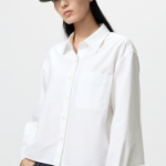 Uniqlo Оксфордская рубашка свободного кроя