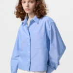 Uniqlo Оксфордская рубашка свободного кроя