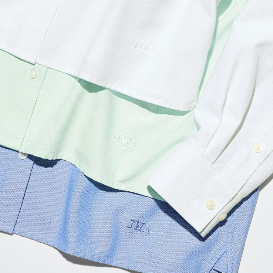 Uniqlo Оксфордская рубашка свободного кроя