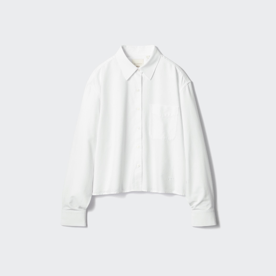 Uniqlo Оксфордская рубашка свободного кроя