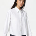 Uniqlo Рубашка свободного кроя из оксфорда