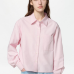 Uniqlo Рубашка свободного кроя из оксфорда