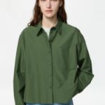 Uniqlo Рубашка свободного кроя из оксфорда