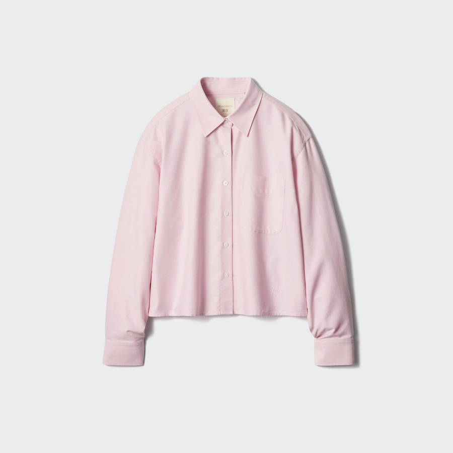 Uniqlo Рубашка свободного кроя из оксфорда