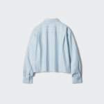Uniqlo Полосатая оксфордская рубашка свободного кроя