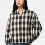 Uniqlo Фланелевая рубашка свободного кроя в клетку