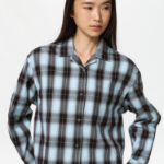 Uniqlo Фланелевая рубашка свободного кроя в клетку