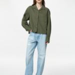 Uniqlo Фланелевая рубашка свободного кроя