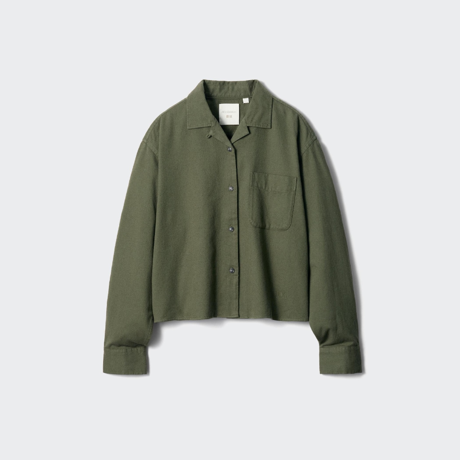 Uniqlo Фланелевая рубашка свободного кроя