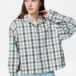 Uniqlo Фланелевая рубашка свободного кроя в клетку