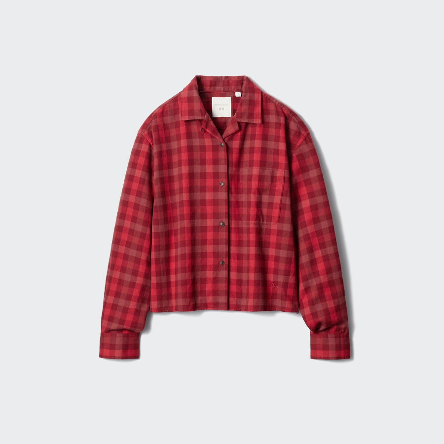 Uniqlo Фланелевая рубашка свободного кроя в клетку