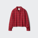Uniqlo Фланелевая рубашка свободного кроя в клетку