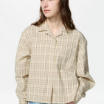Uniqlo Фланелевая рубашка свободного кроя в клетку