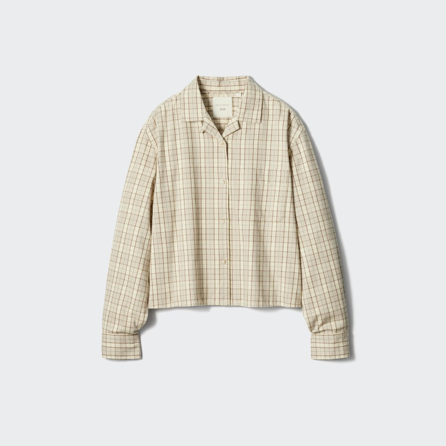 Uniqlo Фланелевая рубашка свободного кроя в клетку