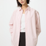 Uniqlo Хлопковая рубашка в полоску