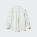 Uniqlo Хлопковая рубашка в полоску