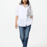 Uniqlo Хлопковая рубашка оверсайз
