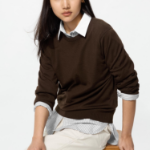 Uniqlo Хлопковая оверсайз-рубашка в полоску