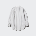 Uniqlo Хлопковая оверсайз-рубашка в полоску
