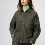 Uniqlo Джинсовая рубашка-куртка свободного кроя