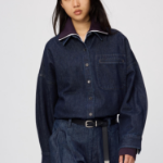 Uniqlo Джинсовая рубашка-куртка свободного кроя
