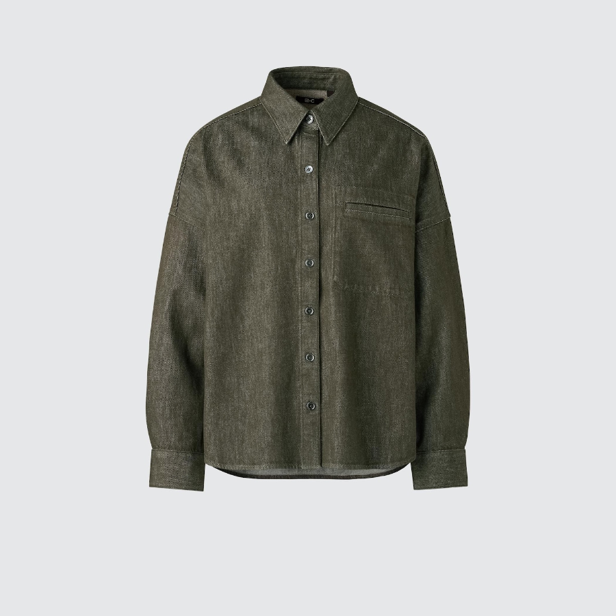 Uniqlo Джинсовая рубашка-куртка свободного кроя