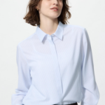 Uniqlo Блузка из вискозы в полоску