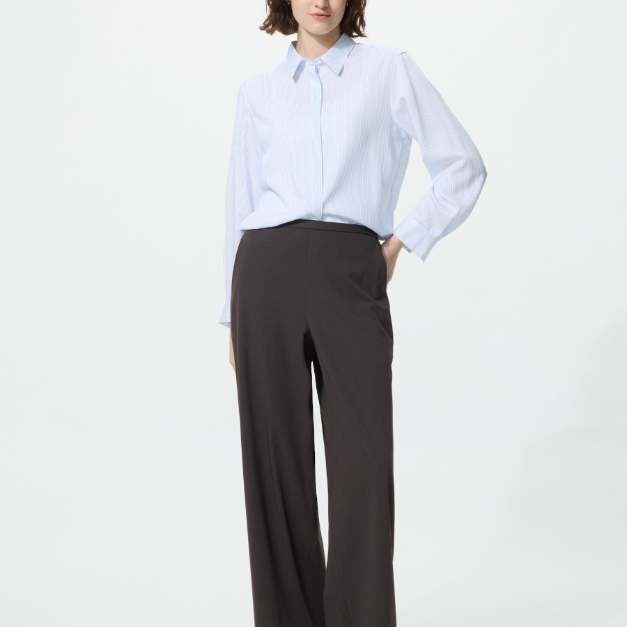 Uniqlo Блузка из вискозы в полоску