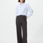 Uniqlo Блузка из вискозы в полоску