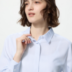 Uniqlo Блузка из вискозы в полоску