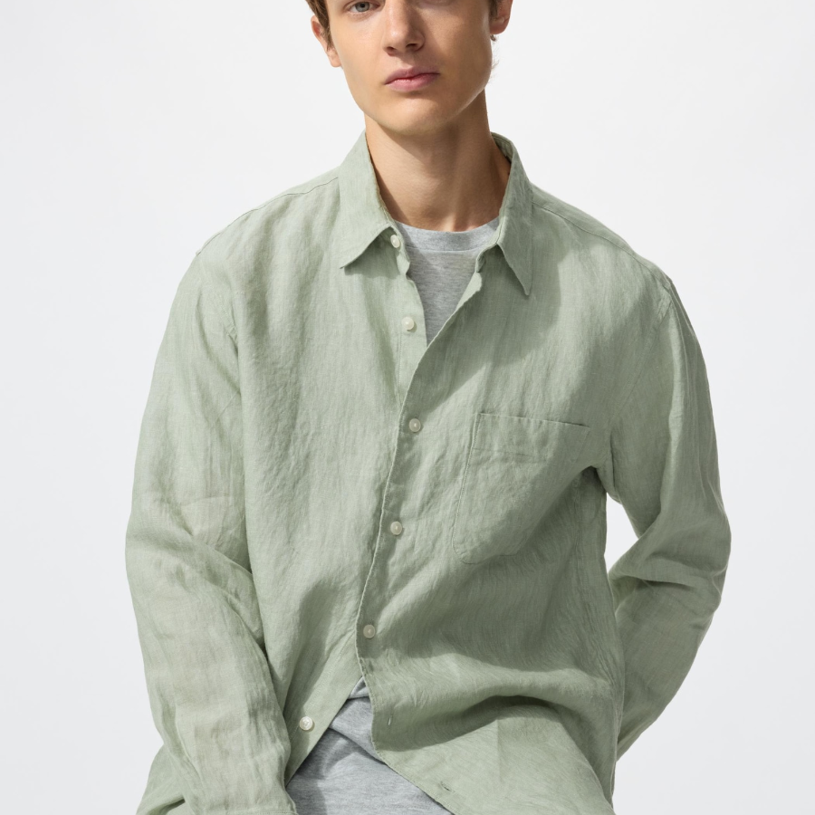 Uniqlo Рубашка из премиального льна