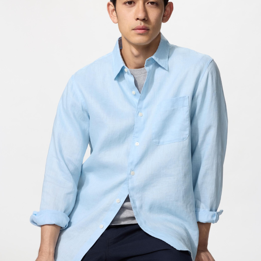 Uniqlo Рубашка из премиального льна