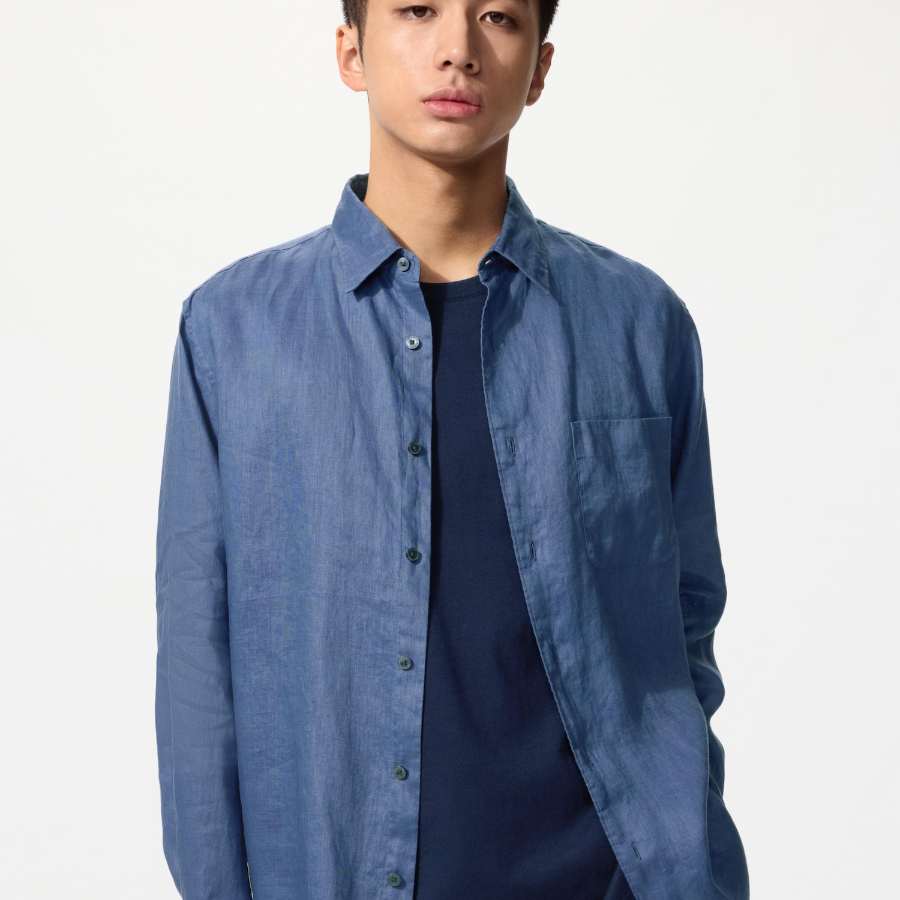 Uniqlo Рубашка из премиального льна