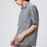Uniqlo Свободная рубашка с короткими рукавами
