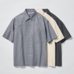 Uniqlo Свободная рубашка с короткими рукавами