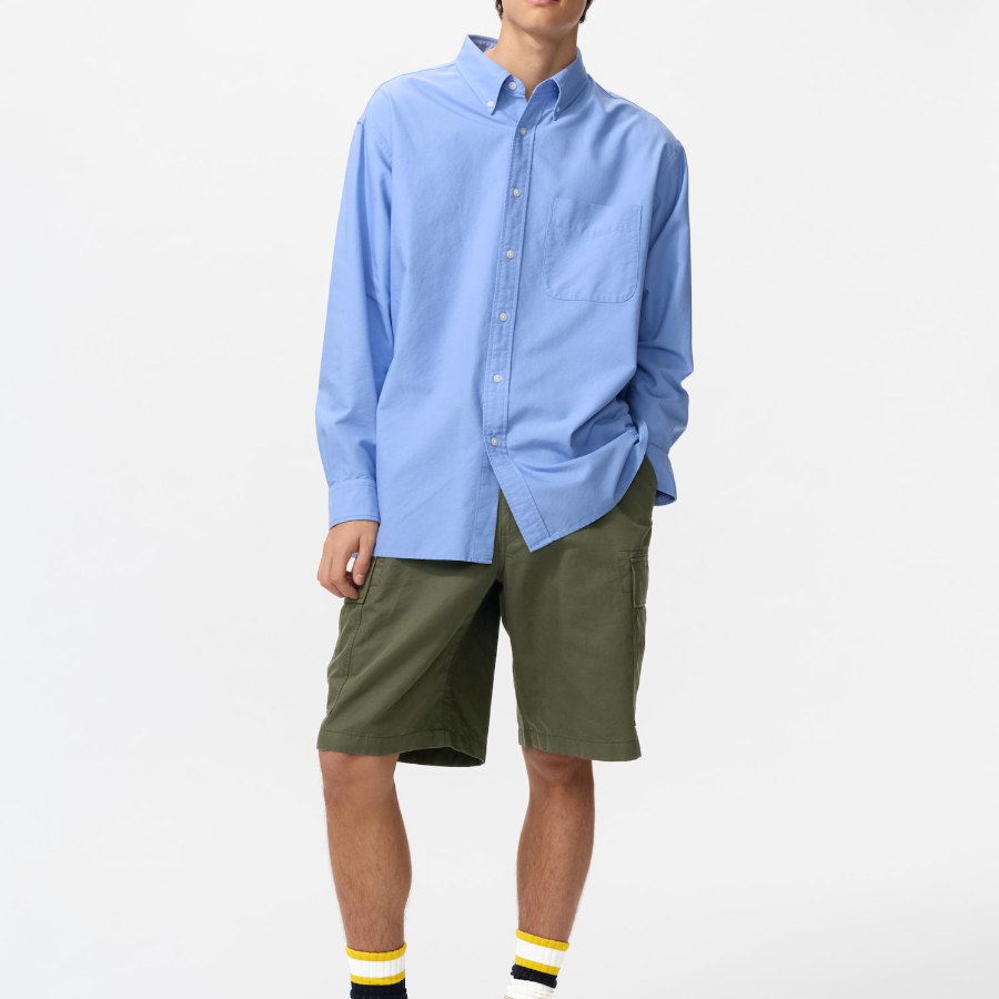 Uniqlo Оксфордская рубашка оверсайз
