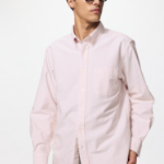 Uniqlo Полосатая оксфордская рубашка