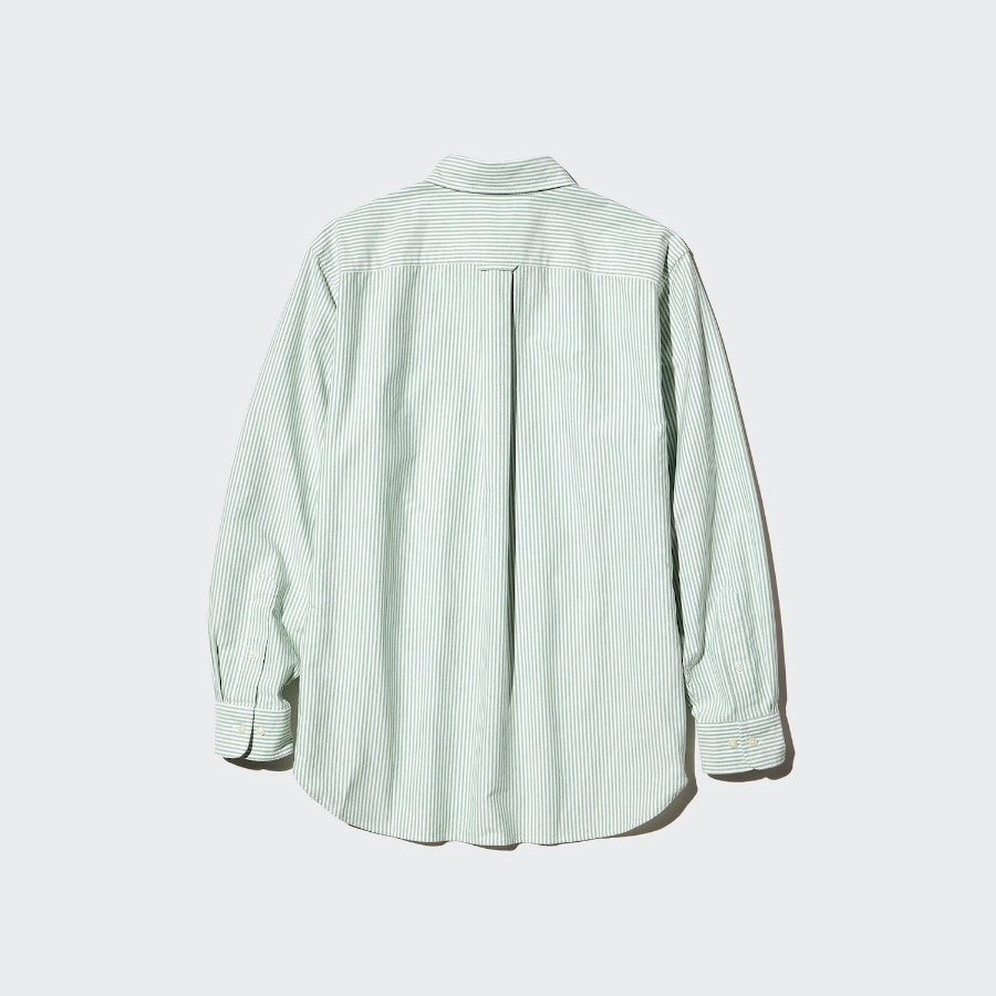 Uniqlo Полосатая оксфордская рубашка