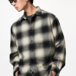 Uniqlo Фланелевая рубашка в клетку омбре