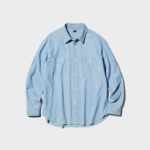 Uniqlo Рубашка-оверсайз из шамбре