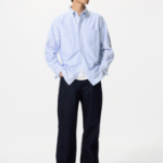 Uniqlo Полосатая оксфордская рубашка