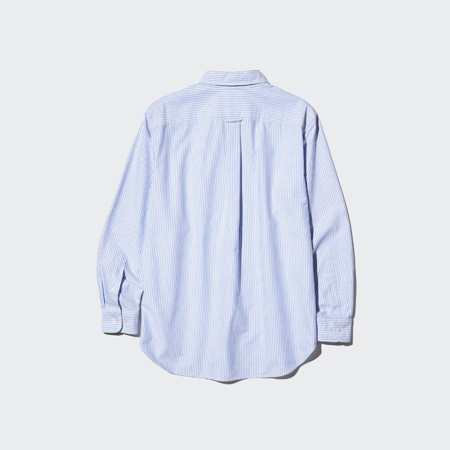 Uniqlo Полосатая оксфордская рубашка